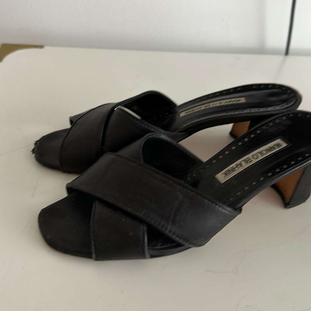 Manolo Blahnik slip in shoe